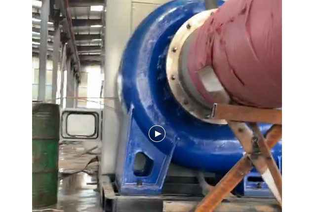 石家庄念冬家庭安全防护有限公司流量5100立方大型柴油机混流泵机组测试中